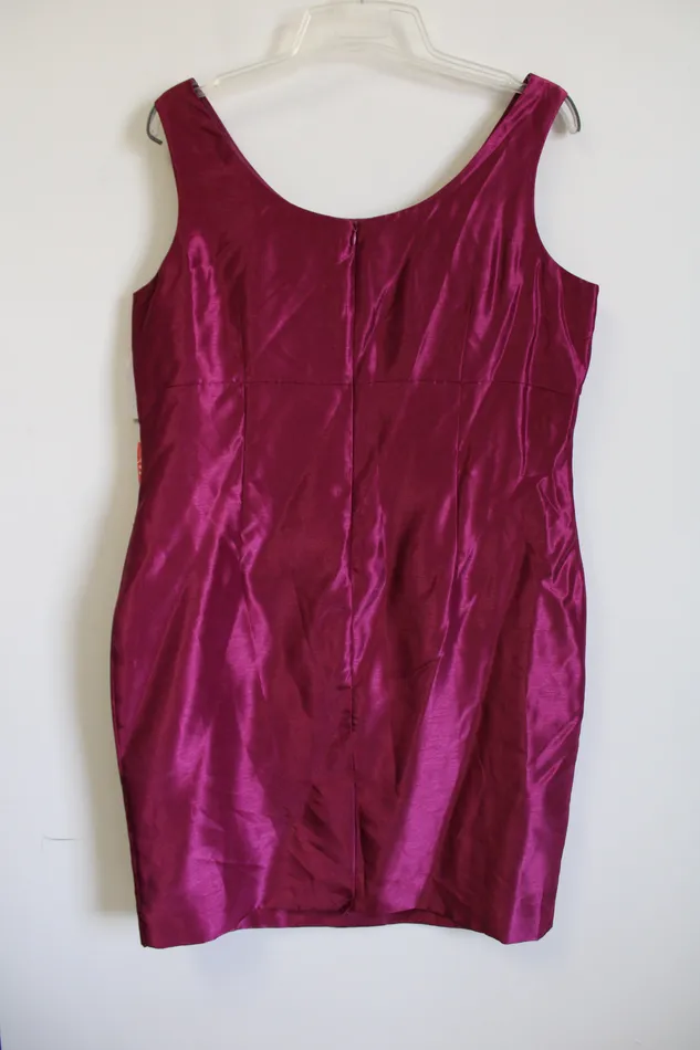 Danny Nicole Earrings NEW Danny Nicole Magenta Taffeta Dress 18