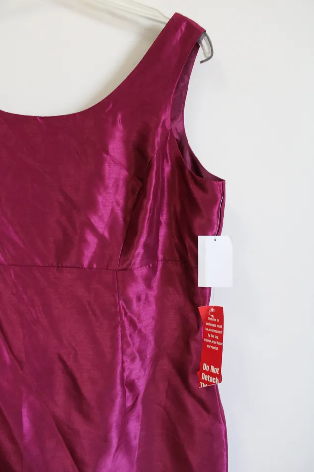 Danny Nicole Earrings NEW Danny Nicole Magenta Taffeta Dress 18