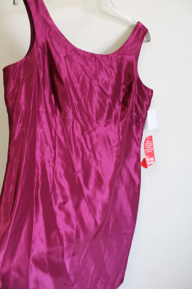 Danny Nicole Earrings NEW Danny Nicole Magenta Taffeta Dress 18