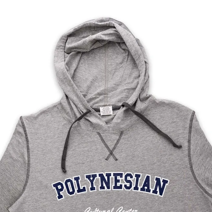 GOGOSPORTS Necklaces Custom 2XL Polynesian Cultural Center Lightweight Hoodie Light Gray