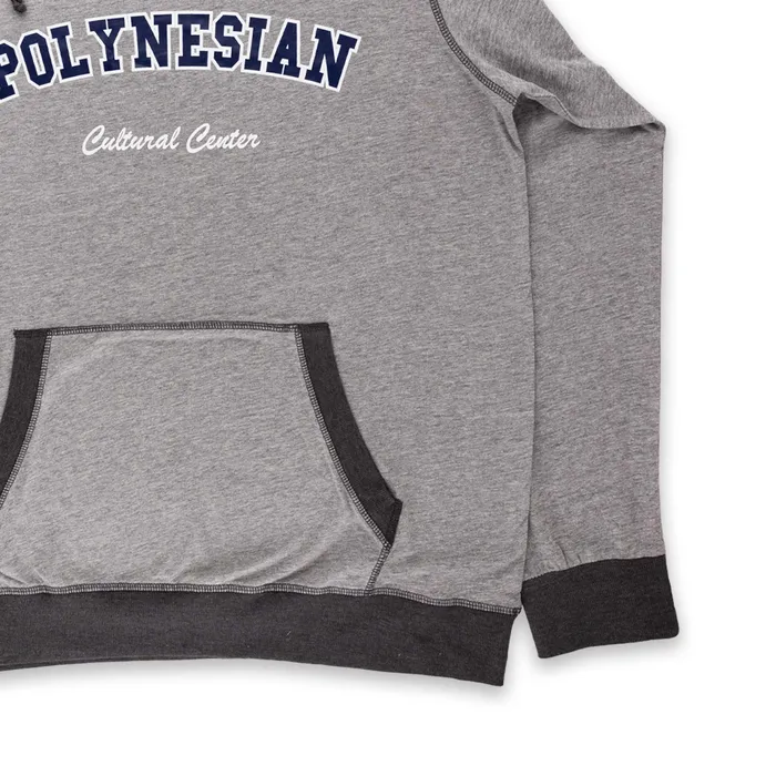 GOGOSPORTS Necklaces Custom 2XL Polynesian Cultural Center Lightweight Hoodie Light Gray
