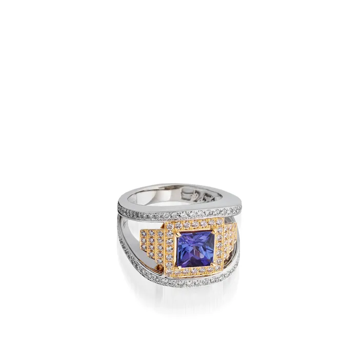 Rings John Atencio Signature Tanzanite Ring Rings John Atencio Signature Tanzanite Ring