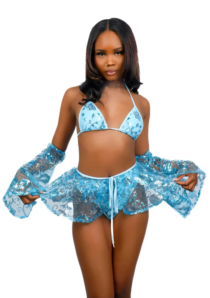 Aqua Fantasy Fairy Blossom Set 4 pcs THE LUMI SHOP Earrings