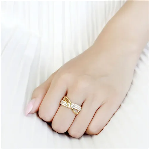Green CJE3632 Wholesale Womens Stainless Steel IP Gold Top Grade Crystal Clear Ring Rings Green CJE3632 Wholesale Womens Stainless Steel IP Gold Top Grade Crystal Clear Ring Rings