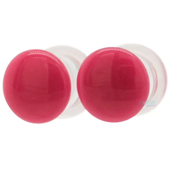 Necklaces Gorilla Glass Glass Color Front Plugs Rose