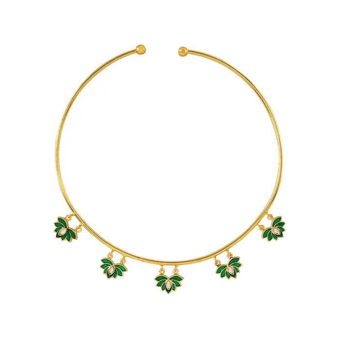Necklaces Teejh Feeling Jhakaas Green Necklace