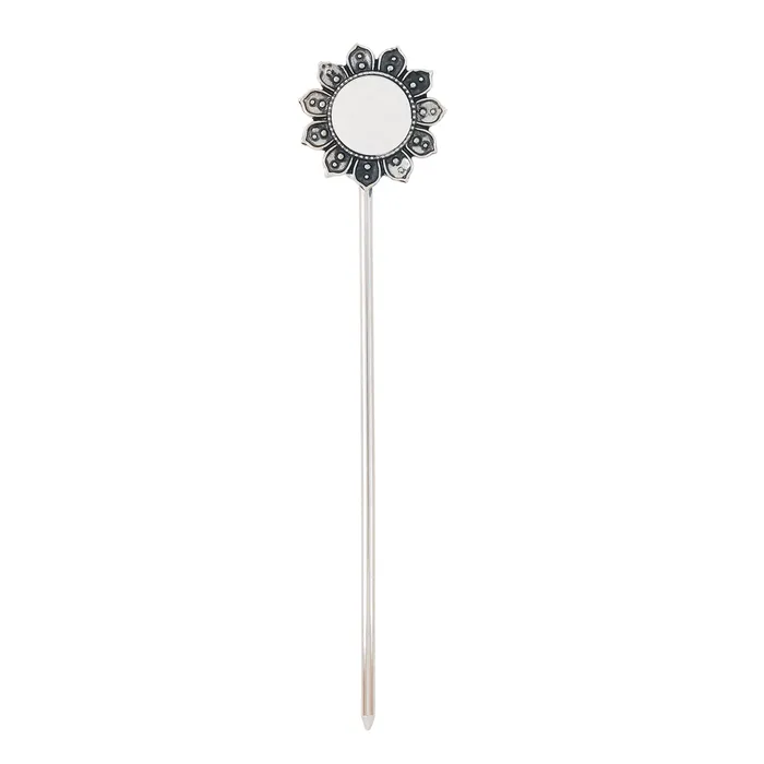 Teejh Rings Teejh Shashi Silver Oxidised Mirror Juda Pin