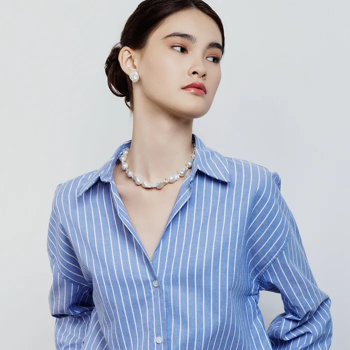 Baroque Pearl Necklace WN00505 New Yorker Pearly Lustre Necklaces