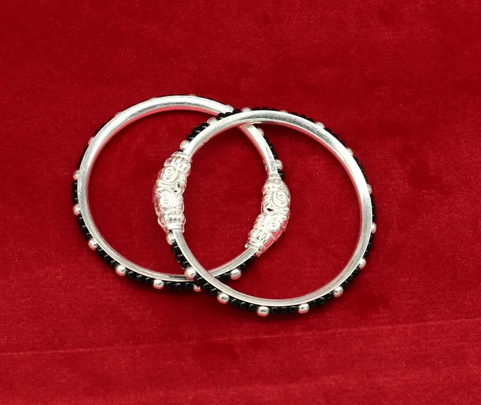 Bracelets TRIBAL ORNAMENTS Vintage style handmade crocodile face sterling silver bangle bracelet silver beads customized evil eye nazariya tribal kids jewelry nbbk228