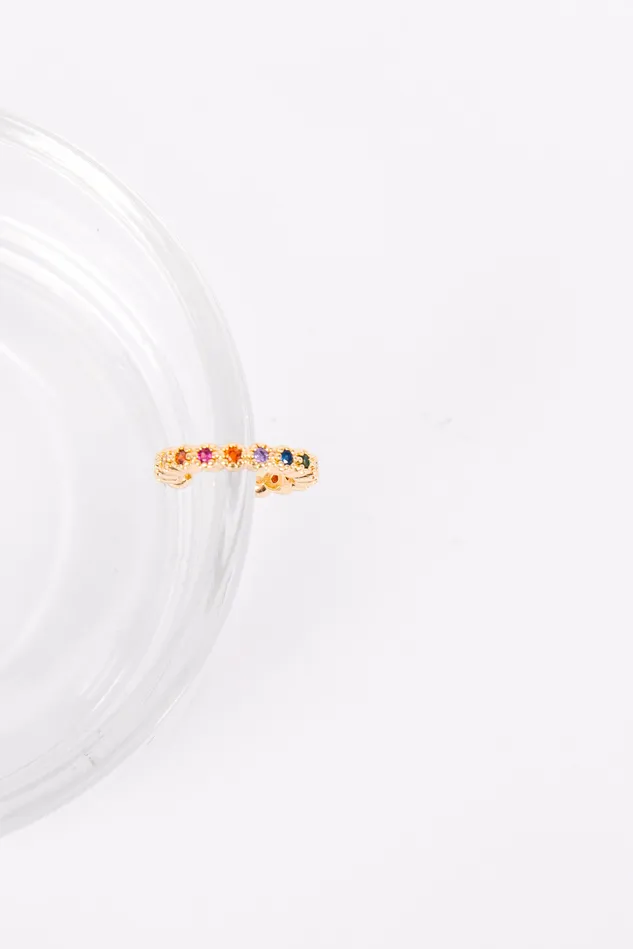 DLUX Bejeweled Ear Cuff Earrings