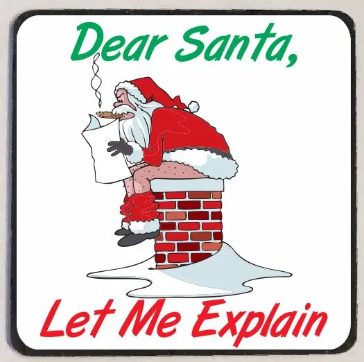Earrings Iris Fashion Jewelry M167 Dear Santa Pooping Funny Magnet