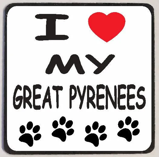Earrings M150 I Love My Great Pyrenees Iris Fashion Jewelry