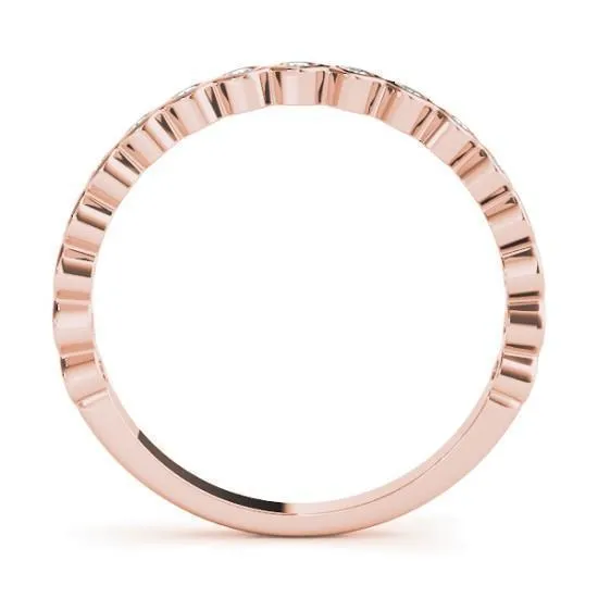 Fire Brilliance Rings Stackables 12 Eternity TriTone Gold Petite Round Bezel 3Band Set Selectables