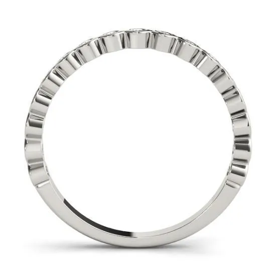 Fire Brilliance Rings Stackables 12 Eternity TriTone Gold Petite Round Bezel 3Band Set Selectables