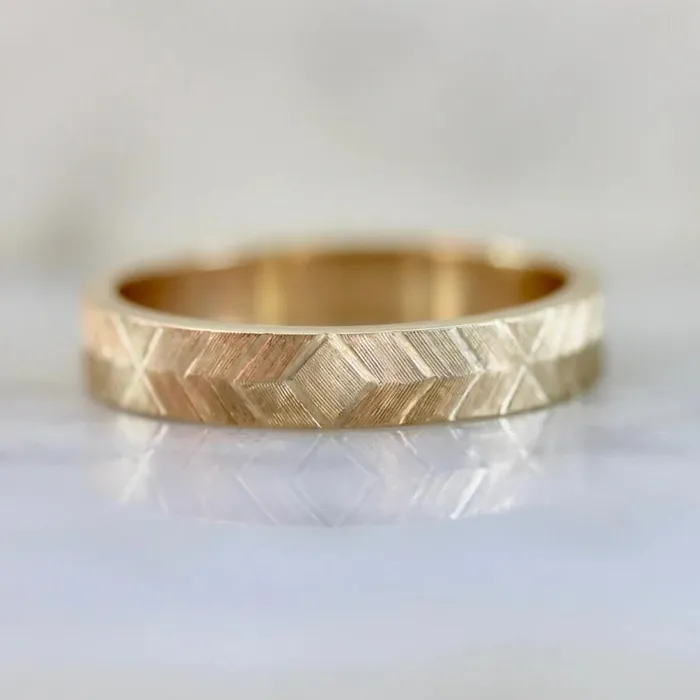 Made By Gem Breakfast Rings 4mm Follow Your Heart Engraved Band