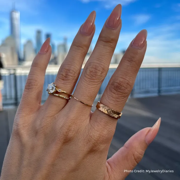 Made By Gem Breakfast Rings 4mm Follow Your Heart Engraved Band