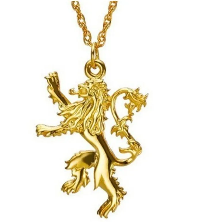 Necklaces alice N1186 Gold Lion Necklace with FREE EARRINGS