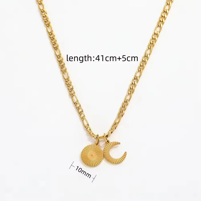 Necklaces Jewelvers 18K Gold Filled Sunburst Pendant Necklace Necklaces Jewelvers 18K Gold Filled Sunburst Pendant Necklace