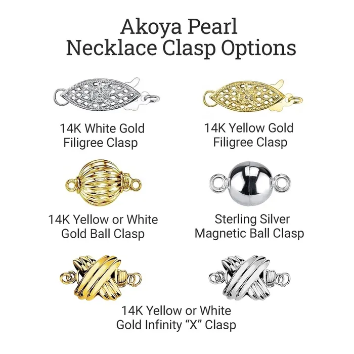 Necklaces spt White Japanese Akoya Choker Length Pearl Necklace 7075mm AA Quality