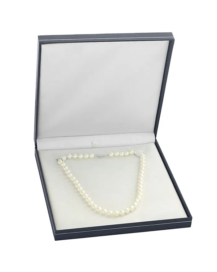 Necklaces spt White Japanese Akoya Choker Length Pearl Necklace 7075mm AA Quality