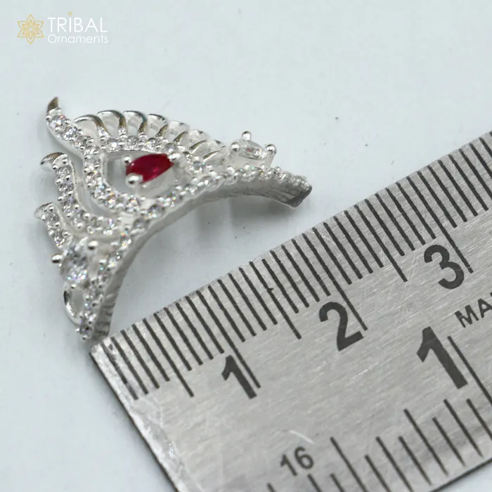 TRIBAL ORNAMENTS Rings 925 sterling silver handmade lord baby Krishna Mukut amazing Laddu Gopala crawling Krishna crown head jewelry SM27 TRIBAL ORNAMENTS Rings 925 sterling silver handmade lord baby Krishna Mukut amazing Laddu Gopala crawling Krishna crown head jewelry SM27