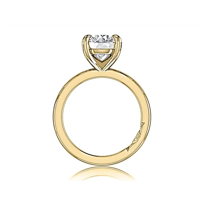 A Jaffe A Jaffe 14K Yellow Gold Solitaire Ring for Round Diamond Rings