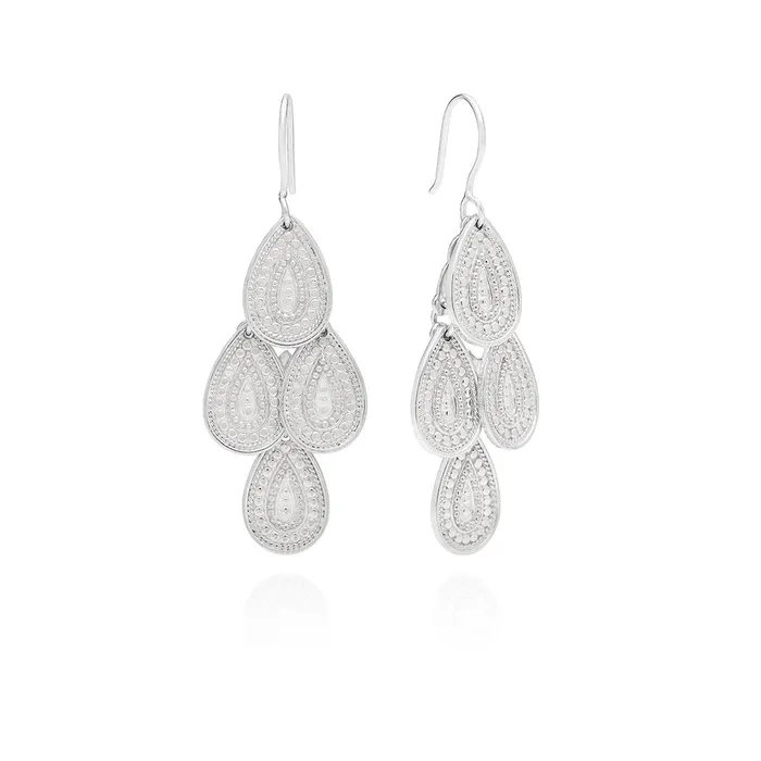 Anna Beck Earrings Anna Beck Divided Chandelier Earrings Silver