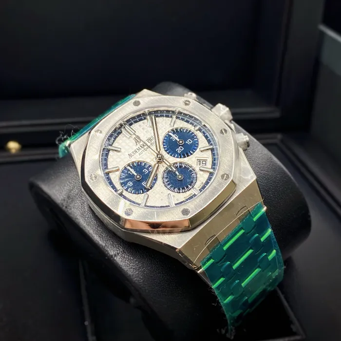 Audemars Piguet Royal Oak Selfwinding Chronograph 38mm Watch Ref 26315STOO1256ST01 Silver Blue Dial Stainless Steel Bracelet Audemars Piguet Bracelets