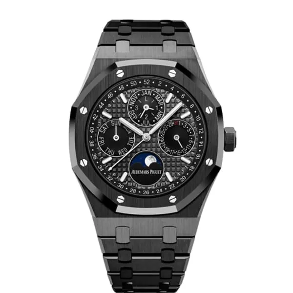 Bracelets Audemars Piguet Audemars Piguet Royal Oak Perpetual Calendar 41mm Mens Watch Ref 26579CEOO1225CE01 Black Moonphase Dial Black Ceramic Bracelet Bracelets Audemars Piguet Audemars Piguet Royal Oak Perpetual Calendar 41mm Mens Watch Ref 26579CEOO1225CE01 Black Moonphase Dial Black Ceramic Bracelet