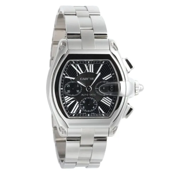Bracelets Cartier Cartier Roadster 49mm Watch Ref W62020X6 Black Roman Dial Stainless Steel Bracelet Bracelets Cartier Cartier Roadster 49mm Watch Ref W62020X6 Black Roman Dial Stainless Steel Bracelet