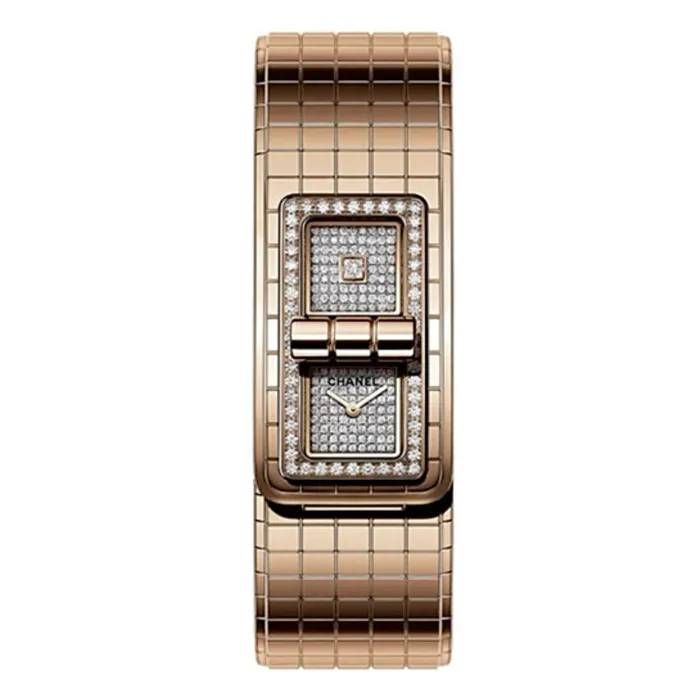 Bracelets Chanel Chanel Code Coco 381mm Watch Ref H5146 Pave Diamond Dial Diamond Bezel 18K Beige Gold Bracelet Bracelets Chanel Chanel Code Coco 381mm Watch Ref H5146 Pave Diamond Dial Diamond Bezel 18K Beige Gold Bracelet