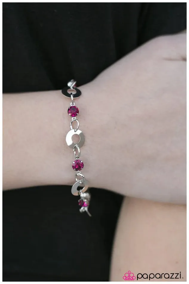 Bracelets Paparazzi Bracelet A Simple Observation Pink Paparazzi Jewelry