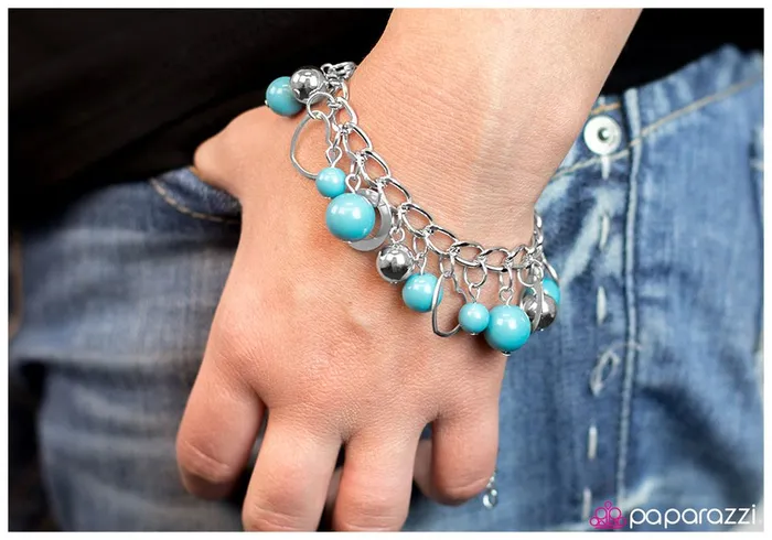 Bracelets Paparazzi Bracelet Listen To Your Heart Blue Paparazzi Jewelry