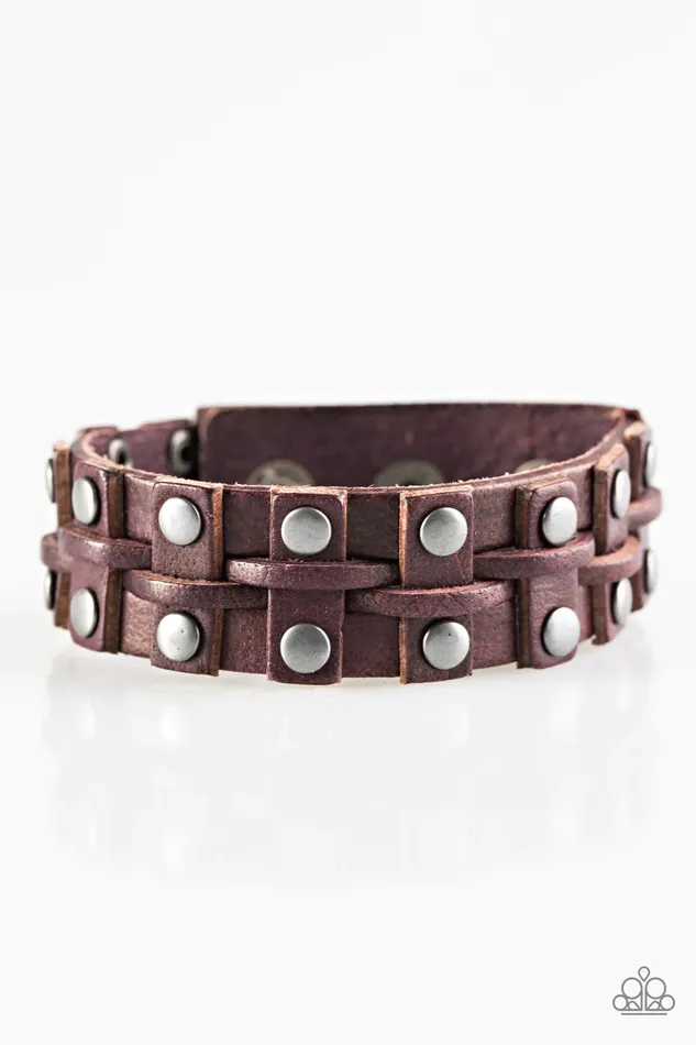 Bracelets Paparazzi Bracelet Row Your Boat Purple Paparazzi Jewelry