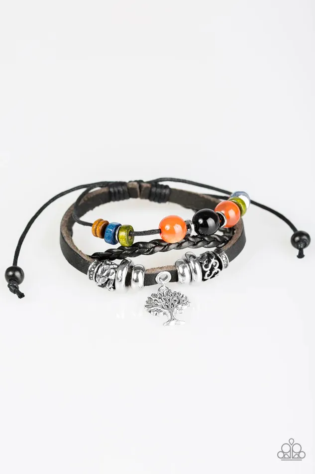 Bracelets Paparazzi Bracelet Tree Of Life Black Paparazzi Jewelry