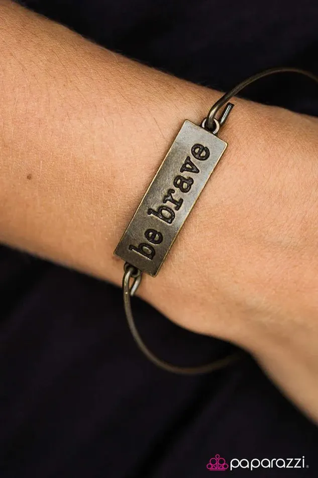 Bracelets Paparazzi Jewelry Paparazzi Bracelet Be Brave Brass