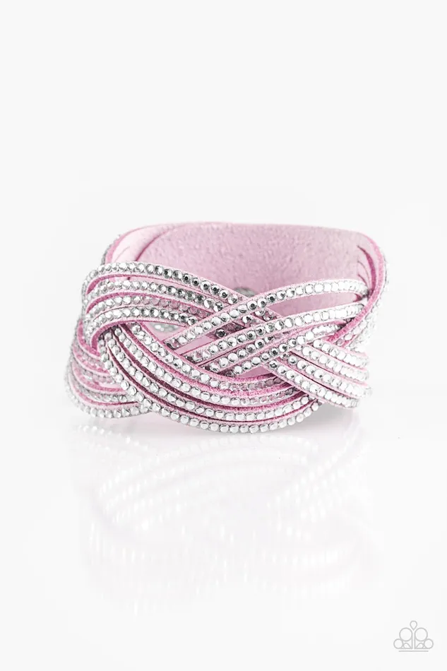 Bracelets Paparazzi Jewelry Paparazzi Bracelet Big City Shimmer Purple