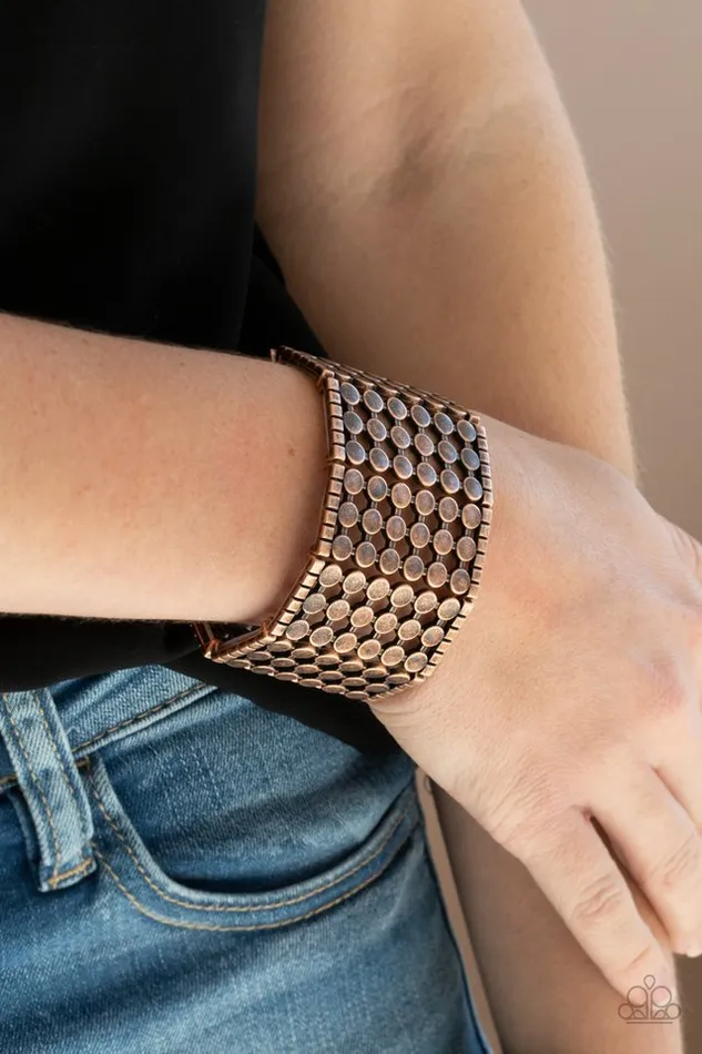 Bracelets Paparazzi Jewelry Paparazzi Bracelet Cool and CONNECTED Copper