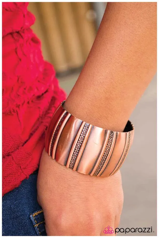Bracelets Paparazzi Jewelry Paparazzi Bracelet Thats a Cinch Copper