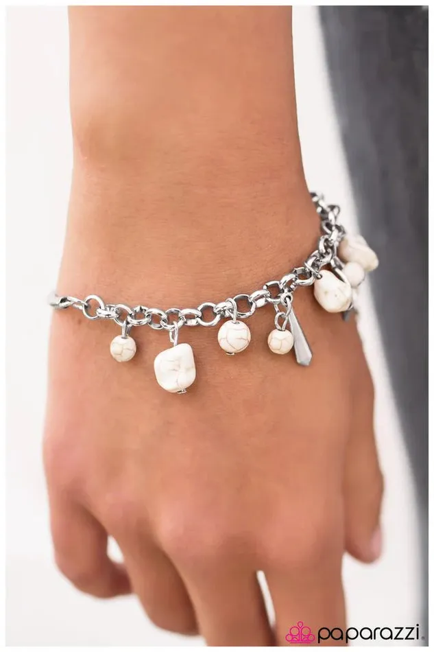 Bracelets Paparazzi Jewelry Paparazzi Bracelet The Explorer White