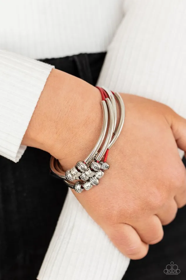 Bracelets Paparazzi Jewelry Paparazzi Bracelet We Aim To Please Red