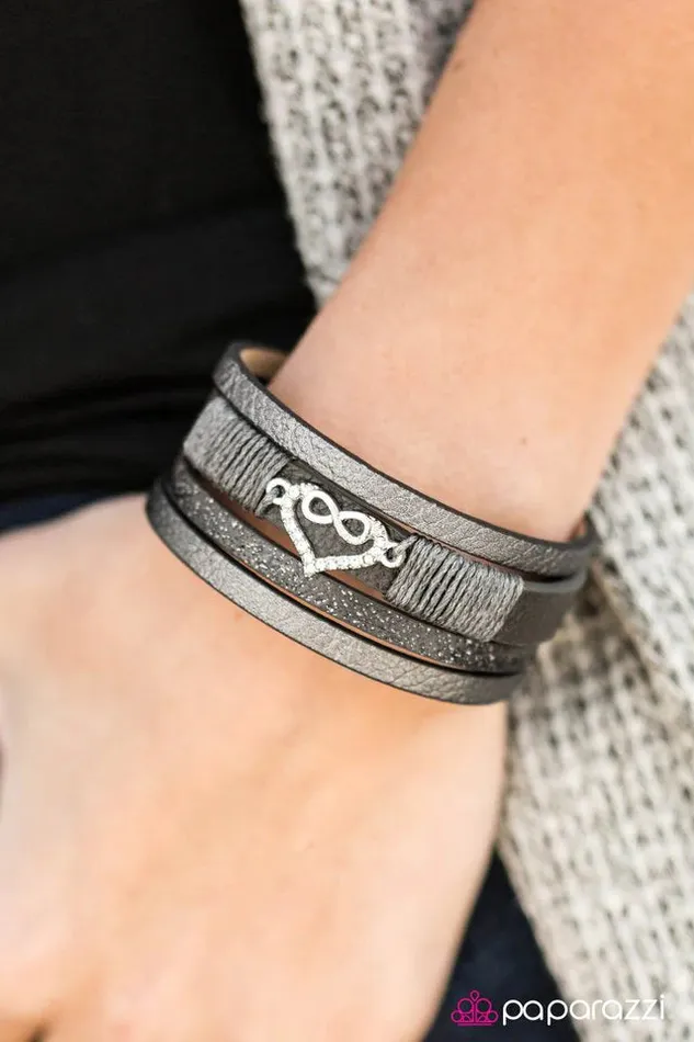 Bracelets Paparazzi Jewelry Paparazzi Bracelet With Every Beat Of My Heart Silver