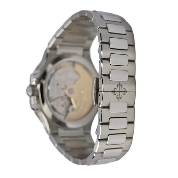 Bracelets Patek Philippe Patek Philippe Nautilus Ladies 352mm Womens Watch Ref 71181A010 White Opaline Dial Stainless Steel Bracelet