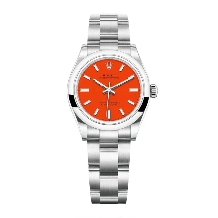 Bracelets Rolex Rolex Oyster Perpetual 31mm Stainless steel bracelet Coral red dial Smooth bezel Ladies Watch 2772000008 Bracelets Rolex Rolex Oyster Perpetual 31mm Stainless steel bracelet Coral red dial Smooth bezel Ladies Watch 2772000008
