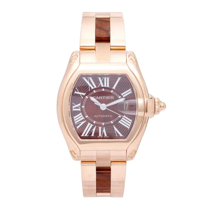 Cartier Bracelets Cartier Roadster 48mm Watch Ref W6206001 Brown Roman Dial 18K Rose Gold Bracelet Cartier Bracelets Cartier Roadster 48mm Watch Ref W6206001 Brown Roman Dial 18K Rose Gold Bracelet