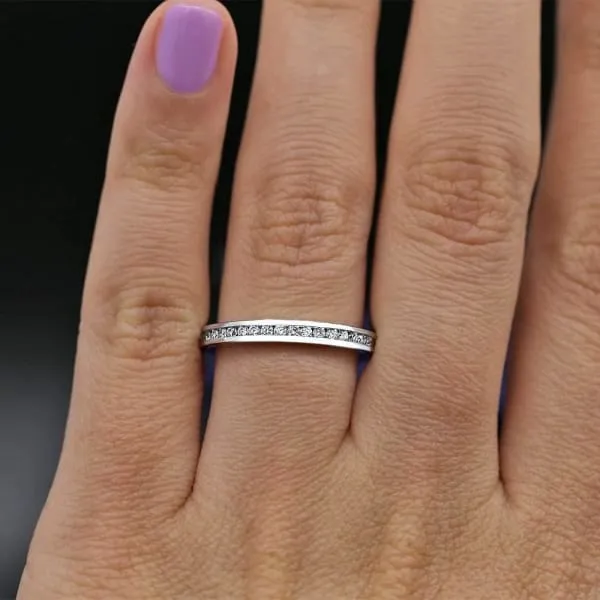 Diamond Source NYC Rings Elegant Channel set Diamond Engagement Ring WB1900