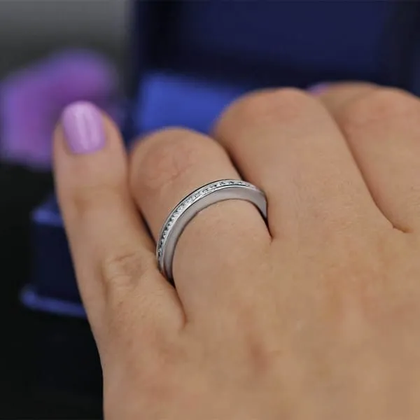 Diamond Source NYC Rings Elegant Channel set Diamond Engagement Ring WB1900 Diamond Source NYC Rings Elegant Channel set Diamond Engagement Ring WB1900