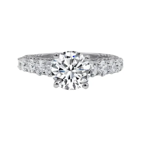 Diamond Source NYC Rings Unique Diamond Engagement Ring Set in 18K White Gold 352ct tw Round Brilliant Natural Diamonds Diamond Source NYC Rings Unique Diamond Engagement Ring Set in 18K White Gold 352ct tw Round Brilliant Natural Diamonds