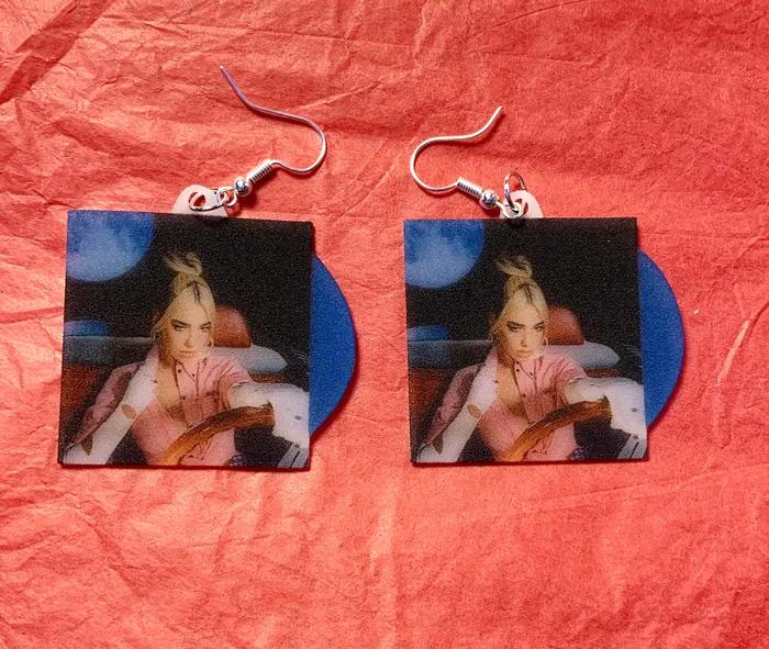 Dua Lipa Future Nostalgia Vinyl Album Handmade Earrings Sam Makes Things Earrings Dua Lipa Future Nostalgia Vinyl Album Handmade Earrings Sam Makes Things Earrings