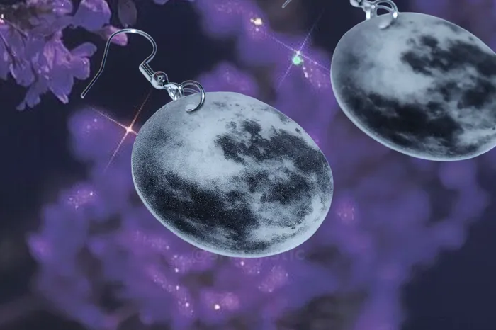Earrings Detailed Moon Handmade Earrings Sam Makes Things